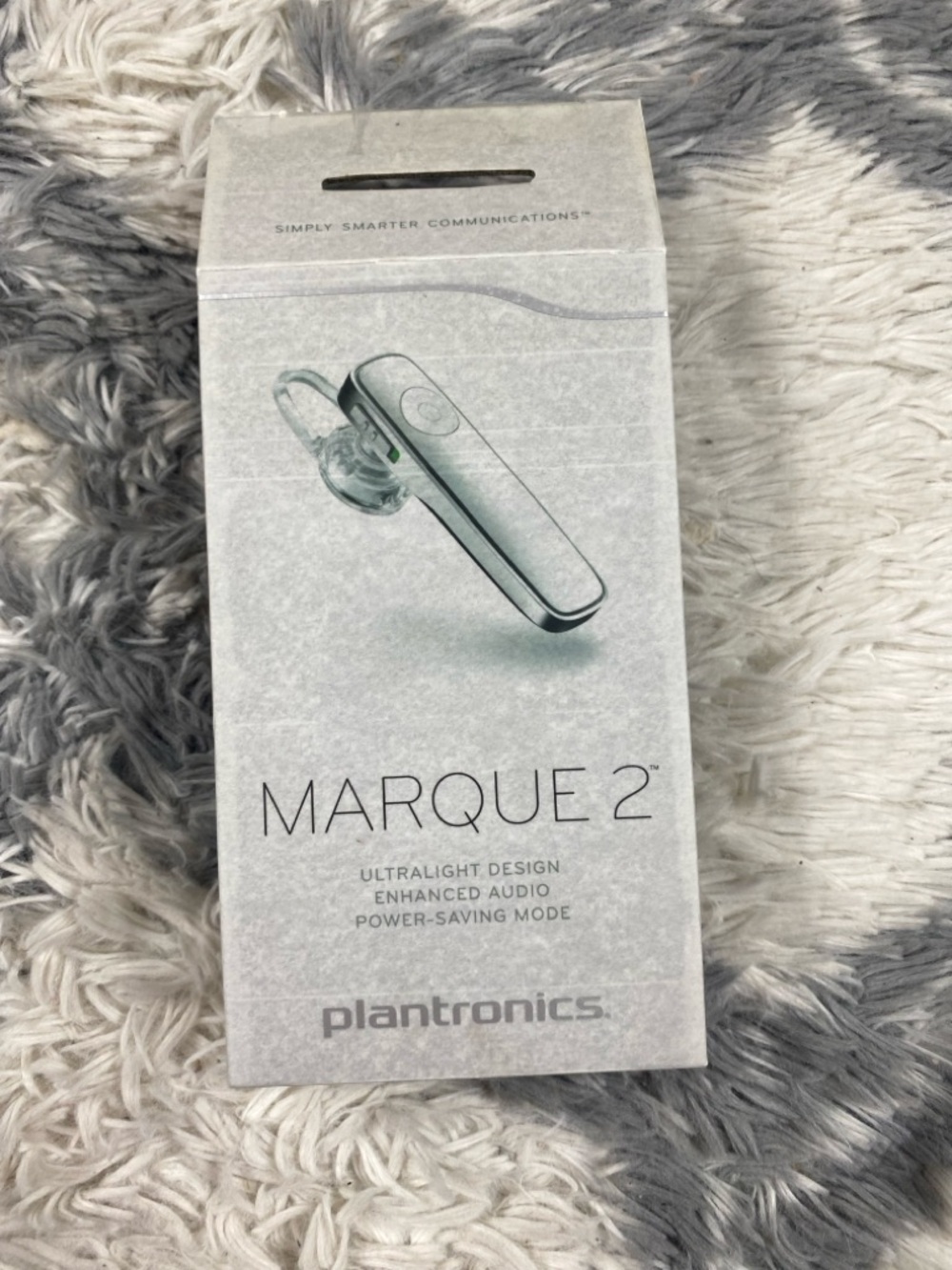 Plantronics Marque 2 (M165) Wireless Bluetooth Headset (WHITE) - Open Box